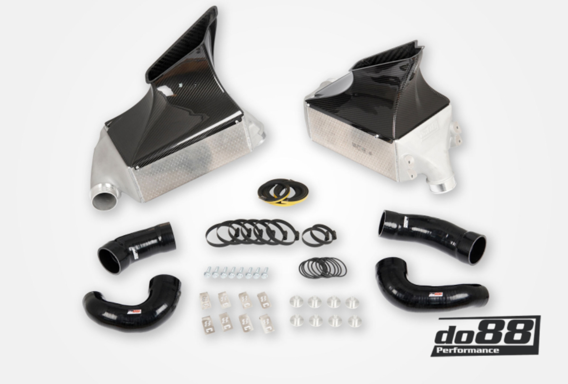 Picture of do88 01-05 Porsche 911 Turbo/Turbo S/X50/GT2 (996) MERA Intercooler Kit for do88 Y-Pipe