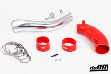 Picture of do88 SAAB 9-3 2.8T V6 06-11 Inlet Pipe w/Red Hoses