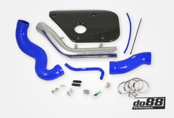 Picture of do88 Volvo S60 V60 V70 T6 Inlet Pipe Blue Hoses Carbon fiber cover
