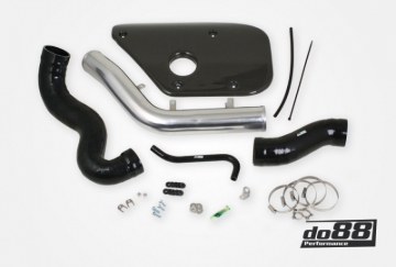 Picture of do88 Volvo S60 V60 V70 T6 Inlet Pipe Black Hoses Carbon fiber cover