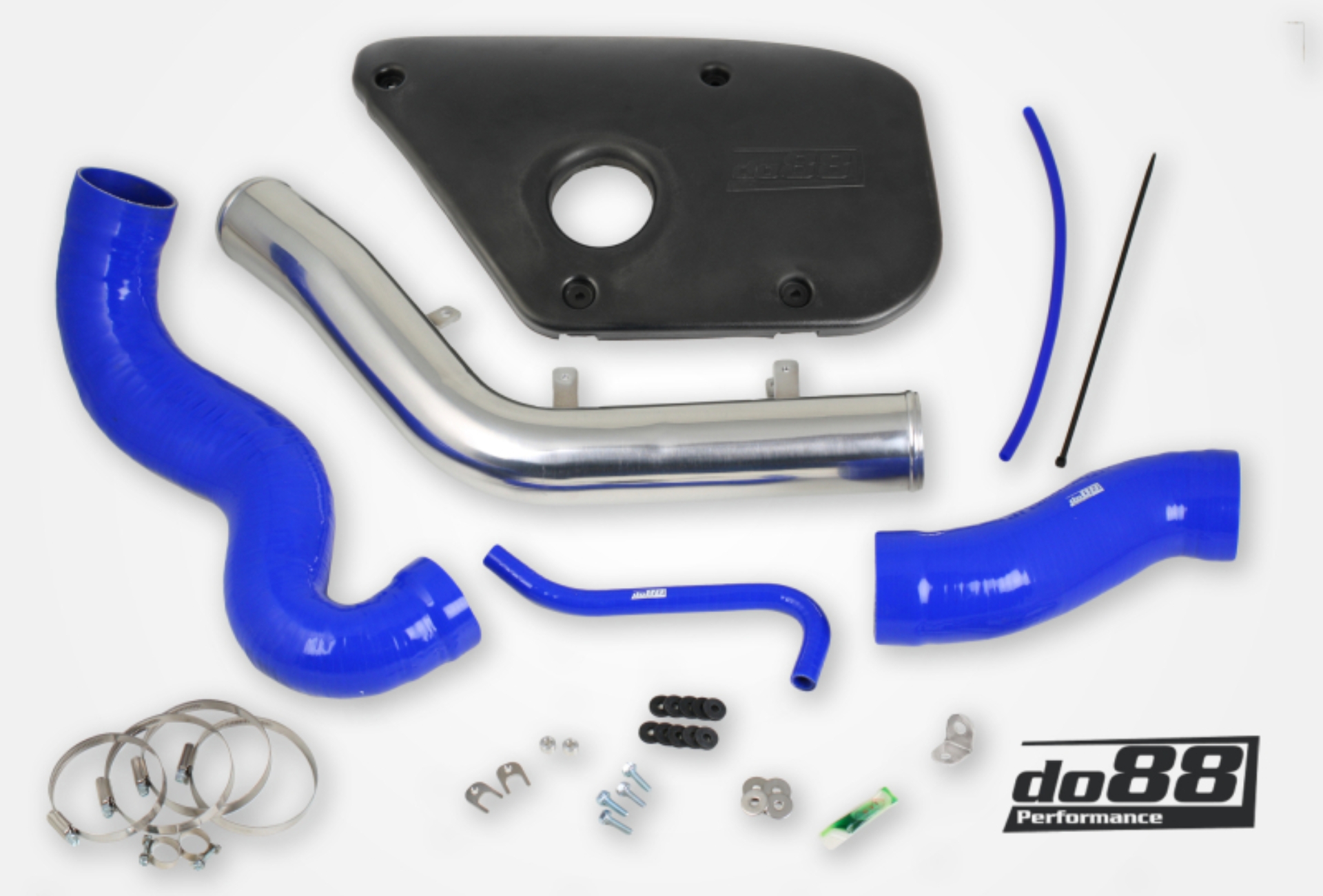 Picture of do88 Volvo S60 V60 V70 T6 Inlet Pipe Blue Hoses Plastic cover