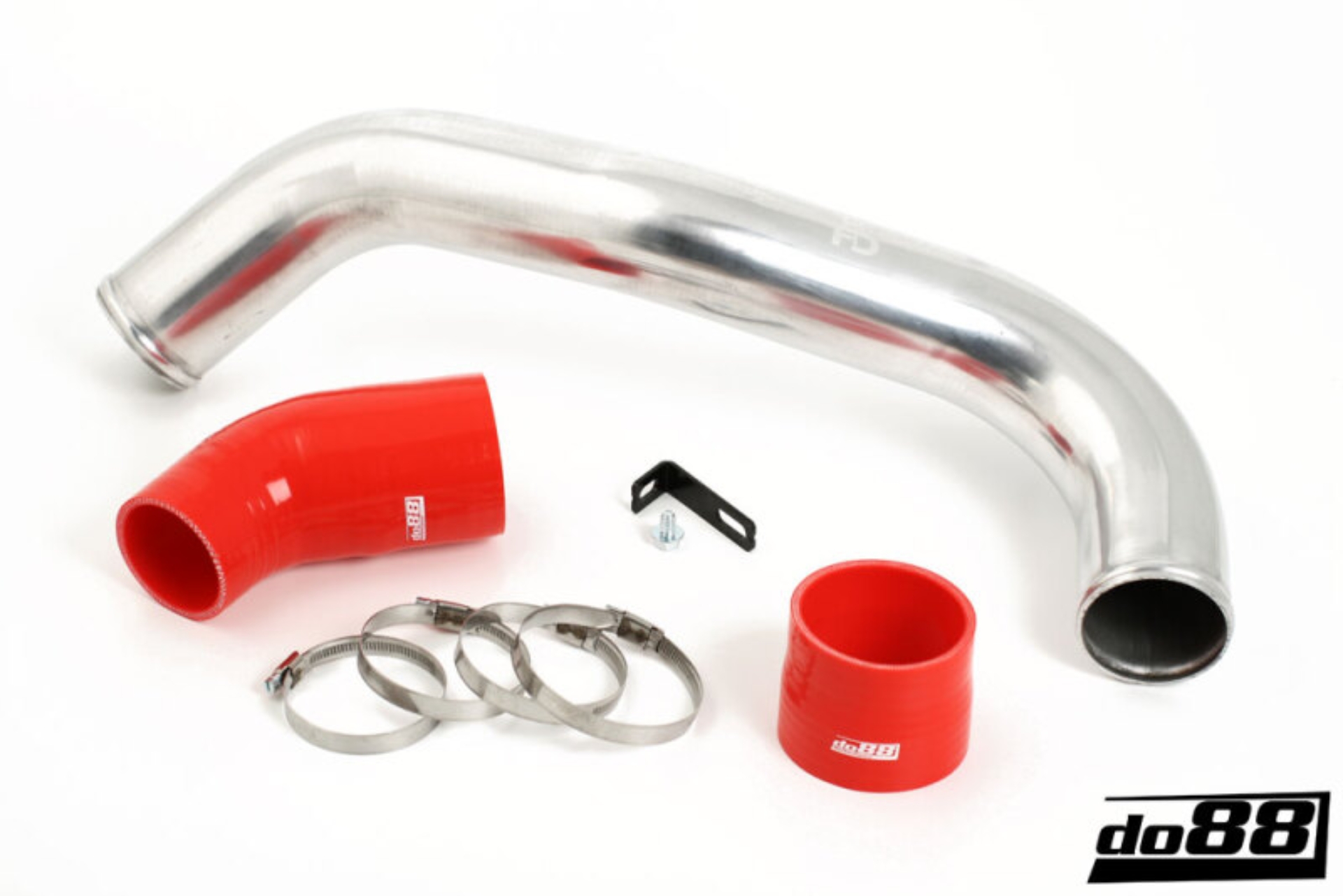 Picture of do88 Volvo C30/C70/S40/V50 Turbo 04-13 Inlet Pipe Red Hoses