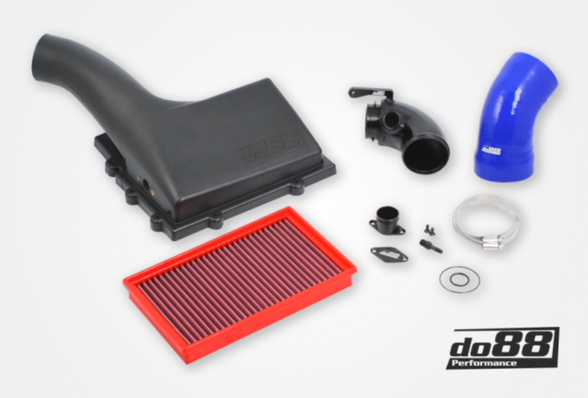 Picture of do88 VAG 1.8 2.0 TSI (MQB) V1 Intake System w/Inlet Pipe Blue Hose Filter