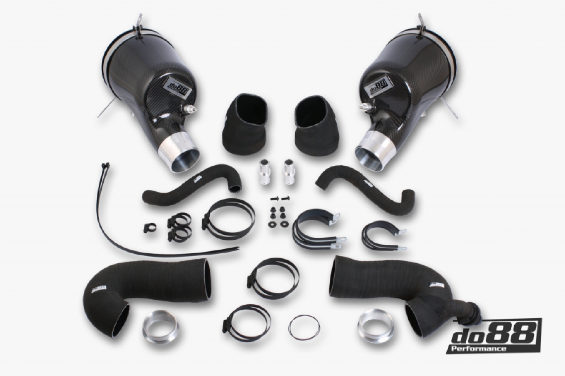 Picture of do88 19-25 Porsche 911 Carrera (992.1/992.2) Induction System w/80mm Outlet & Turbo Inlet Hoses