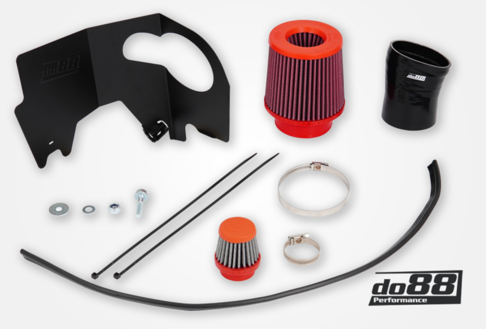 Picture of do88 SAAB 9-5 2.8t V6 10-11 Intake System w/Black Hoses