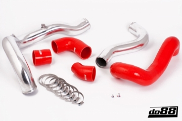 Picture of do88 SAAB 9-3 2.8T V6 06-11 Pressure Pipes w/Red Hoses