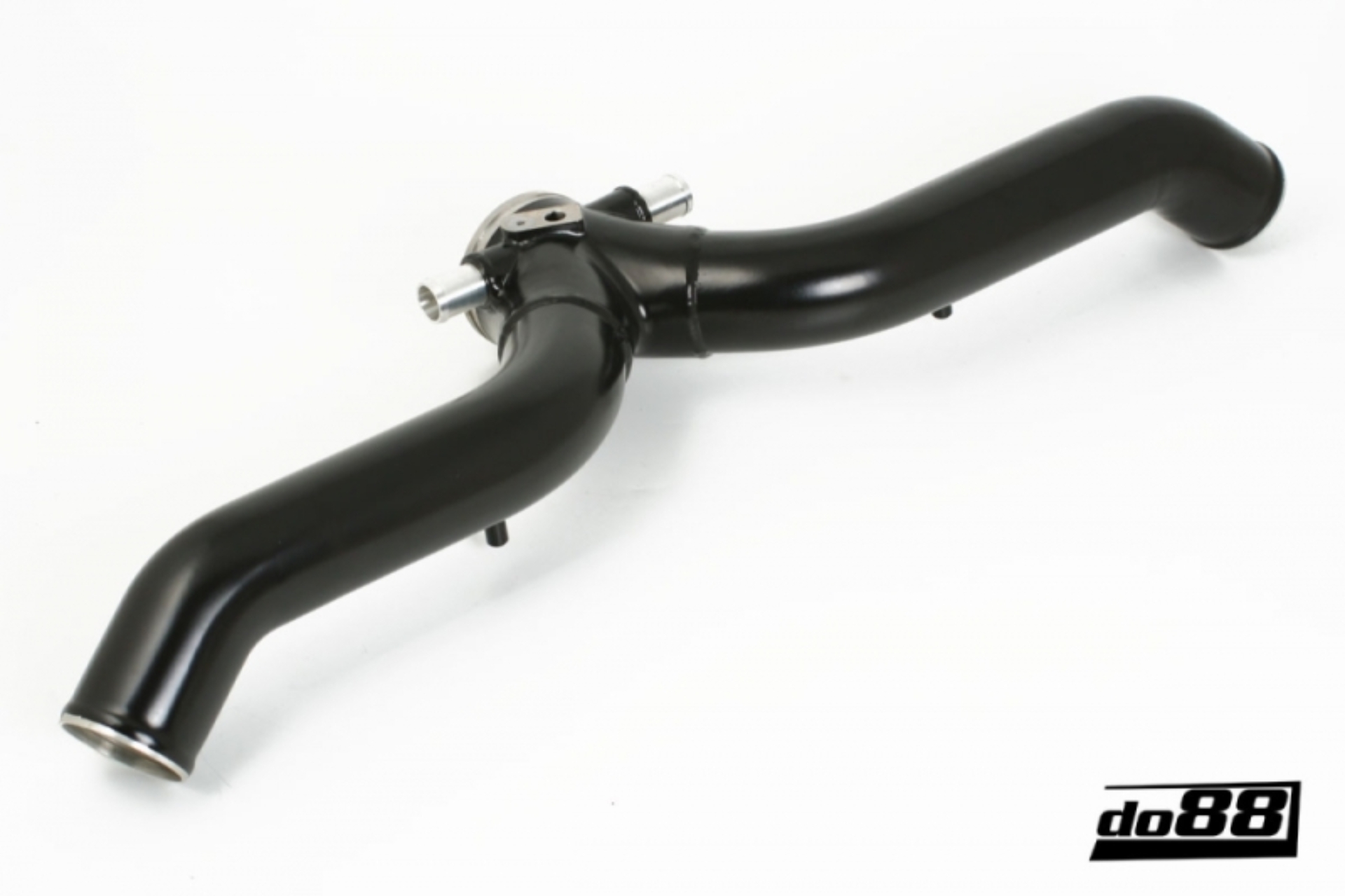 Picture of do88 Porsche 997.2 Turbo 2010- Y-Pipe Black for OEM Intercooler