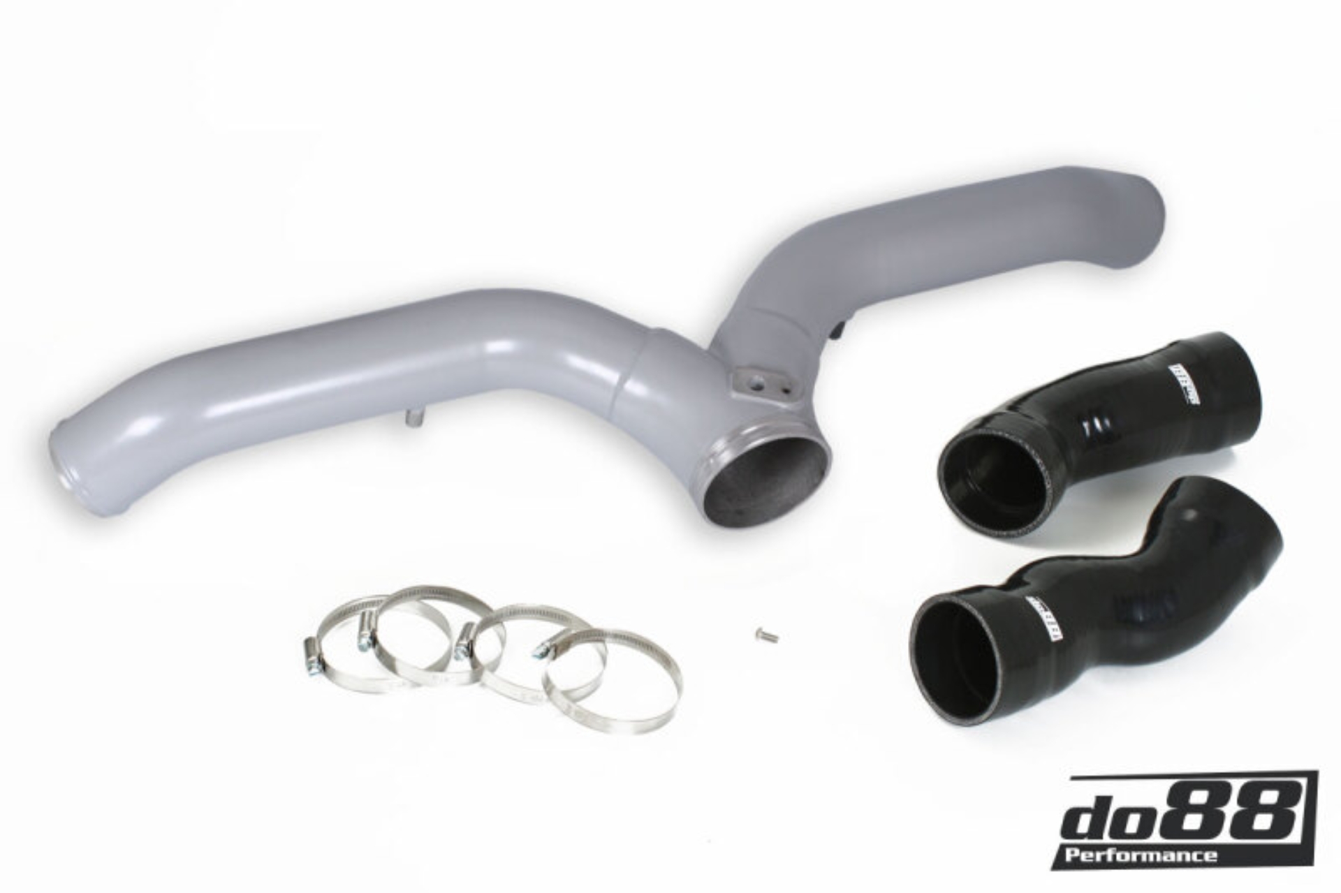 Picture of do88 Porsche 997.1 Turbo Y-Pipe Silver for OEM Intercooler