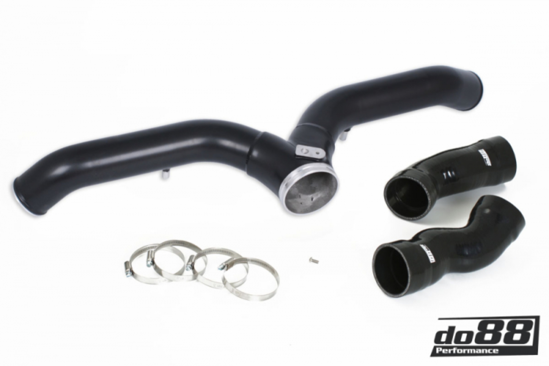 Picture of do88 Porsche 997.1 Turbo Y-Pipe Black for ICM-200 do88 Intercooler