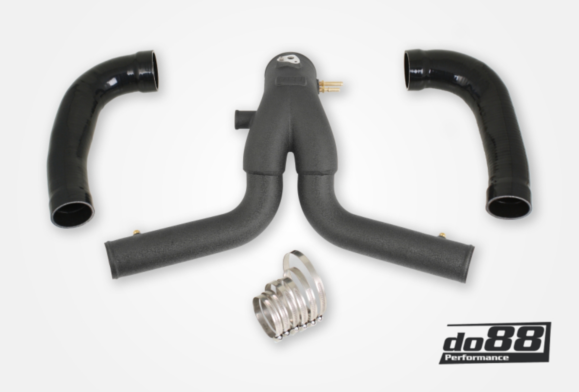 Picture of do88 2015+ Porsche 911 Turbo/Turbo S (991.2) Y-Pipe for do88 Intercooler - Black