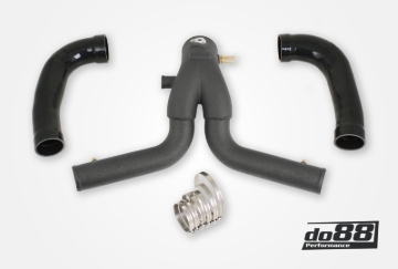 Picture of do88 2015+ Porsche 911 Turbo/Turbo S (991.2) Y-Pipe for do88 Intercooler - Black