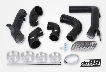 Picture of do88 Volvo S60 V60 XC60 V90 S90 XC90 SPA Pressure Pipes Petrol OEM Intercooler Black Hoses