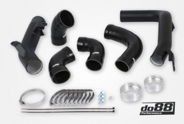 Picture of do88 Volvo S60 V60 XC60 V90 S90 XC90 SPA Pressure Pipes Petrol do88 Intercooler Black Hoses