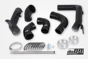 Picture of do88 Volvo S60 V60 XC60 V90 S90 XC90 SPA Pressure Pipes T8 Petrol do88 Intercooler Black Hoses