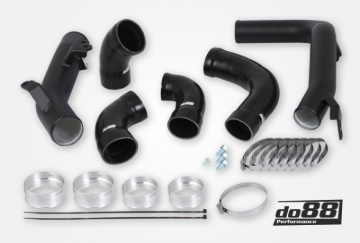 Picture of do88 Volvo S60 V60 XC60 V90 S90 XC90 SPA Pressure Pipes T8 Petrol OEM Intercooler Black Hoses