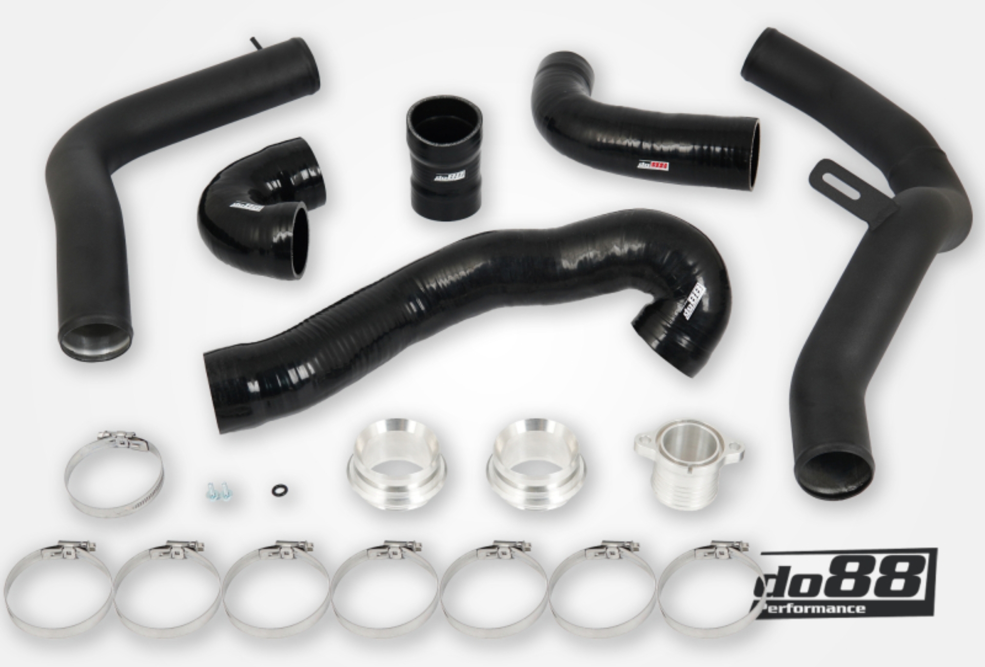 Picture of do88 SAAB 9-5 2.0t 10-11 Pressure Pipes w/Black Hoses