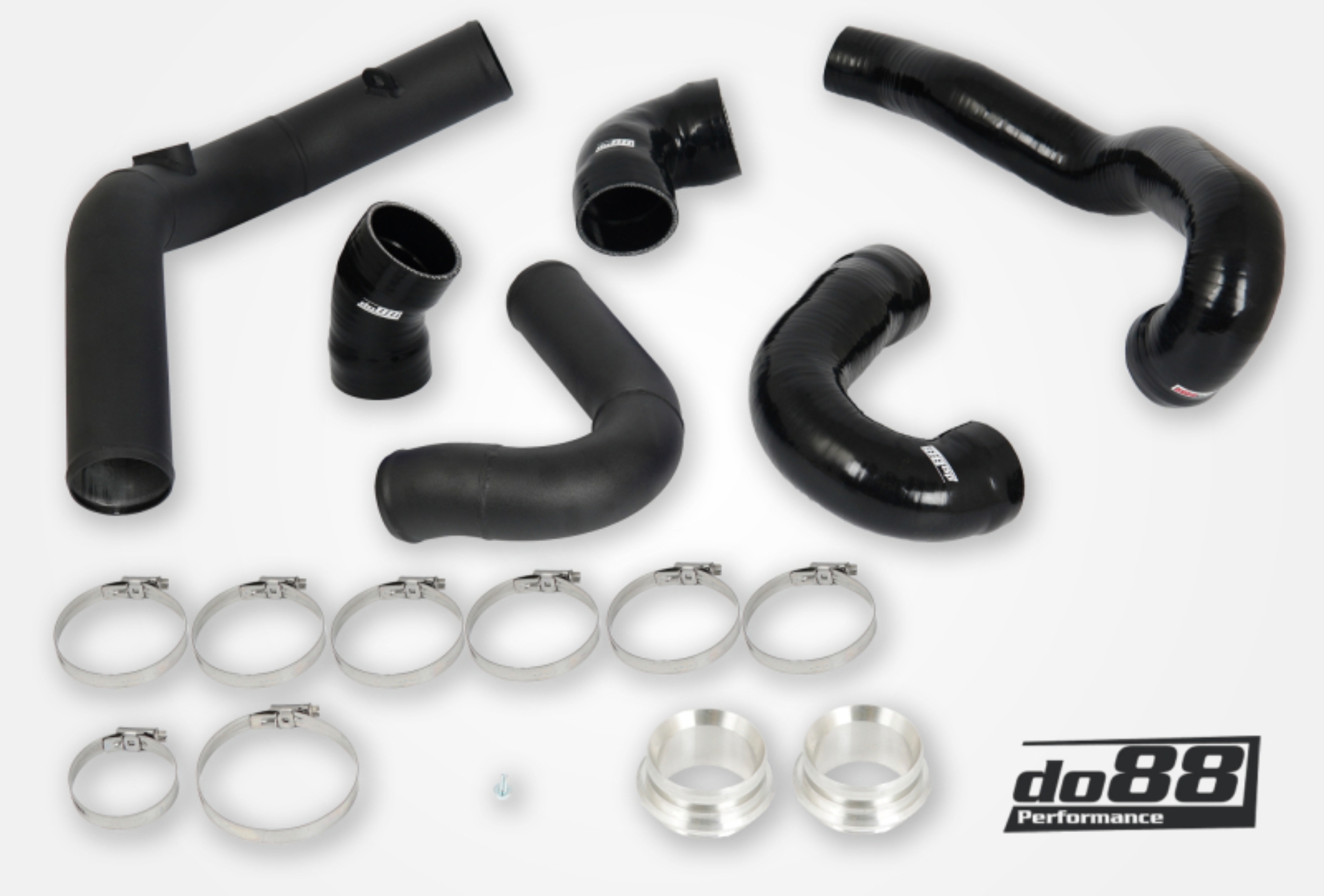Picture of do88 SAAB 9-5 2.8t V6 10-11 Pressure Pipes w/Black Hoses