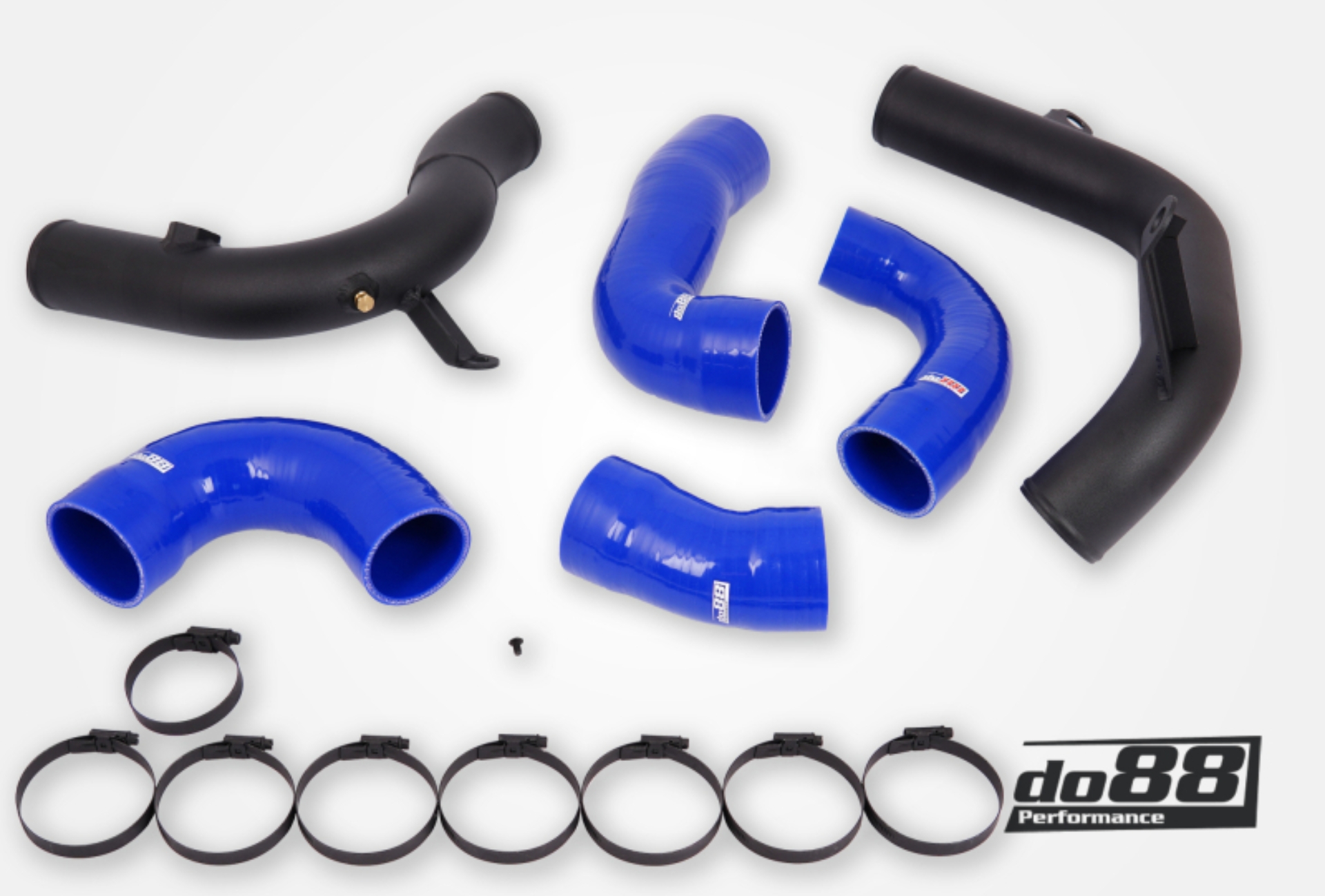 Picture of do88 VAG 2.0 TSI EA888 Gen4 (245hp) do88 Intercooler Pressure Pipes Blue Hoses
