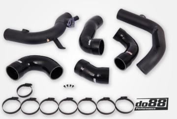 Picture of do88 VAG 2.0 TSI EA888 Gen4 (300hp+) do88 Intercooler Pressure Pipes Black Hoses