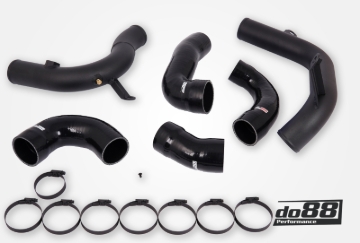 Picture of do88 VAG 2.0 TSI EA888 Gen4 (245hp) do88 Intercooler Pressure Pipes Black Hoses