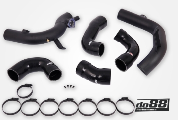 Picture of do88 VAG 2.0 TSI EA888 Gen4 (300hp+) OEM Intercooler Pressure Pipes Black Hoses