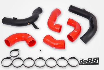 Picture of do88 VAG 2.0 TSI EA888 Gen4 (245hp) OEM Intercooler Pressure Pipes Red Hoses