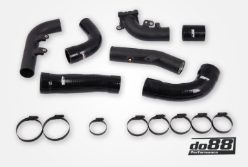 Picture of do88 Toyota Yaris GR Pressure Pipes for do88 Intercooler Black Hoses
