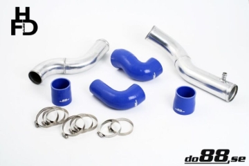 Picture of do88 Volvo 7/940 Turbo Top Connection Pipe Kit Blue Hoses standard Throttle Body