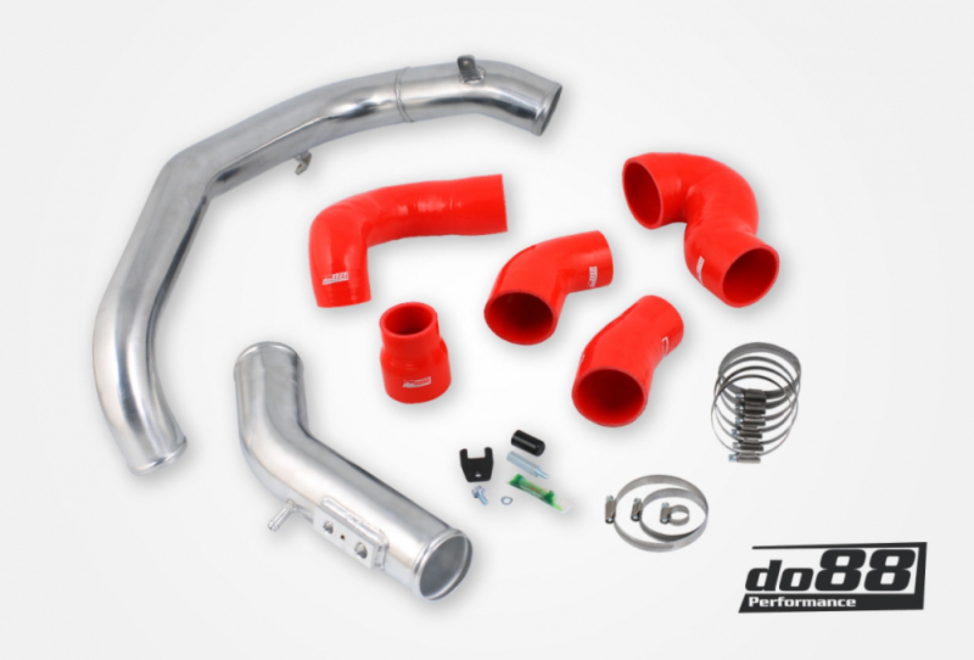 Picture of do88 Volvo S60/V70n Turbo Pressure Pipes Red Hoses 00-02 No BOV