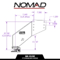 Picture of Gen-Y Nomad Static 5th Wheel to Gooseneck - 6.5K TW 30K Tow - Texture Black (Rhino Frames)