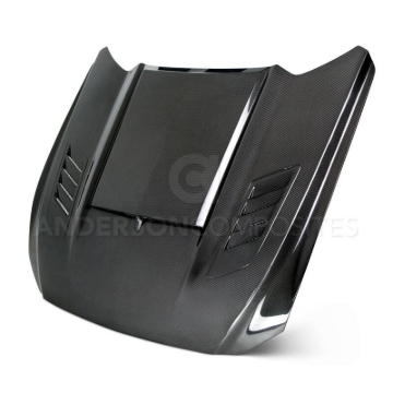 Picture of Anderson Composites 15-17 Ford Mustang (Excl. GT350/GT350R) Ram Air Double Sided Hood