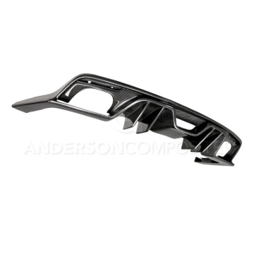Picture of Anderson Composites 15-17 Ford Mustang Type-AR Rear Diffuser Quad Tip