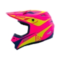 Picture of Answer 26 AR1 Mototown Helmet Matte Pink/Hyper Acid/Dark Blue - Small