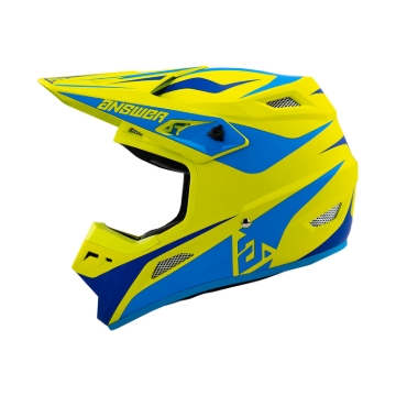 Picture of Answer 26 AR1 Mototown Helmet Matte Hyper Acid/Cyan/Dark Blue - Medium