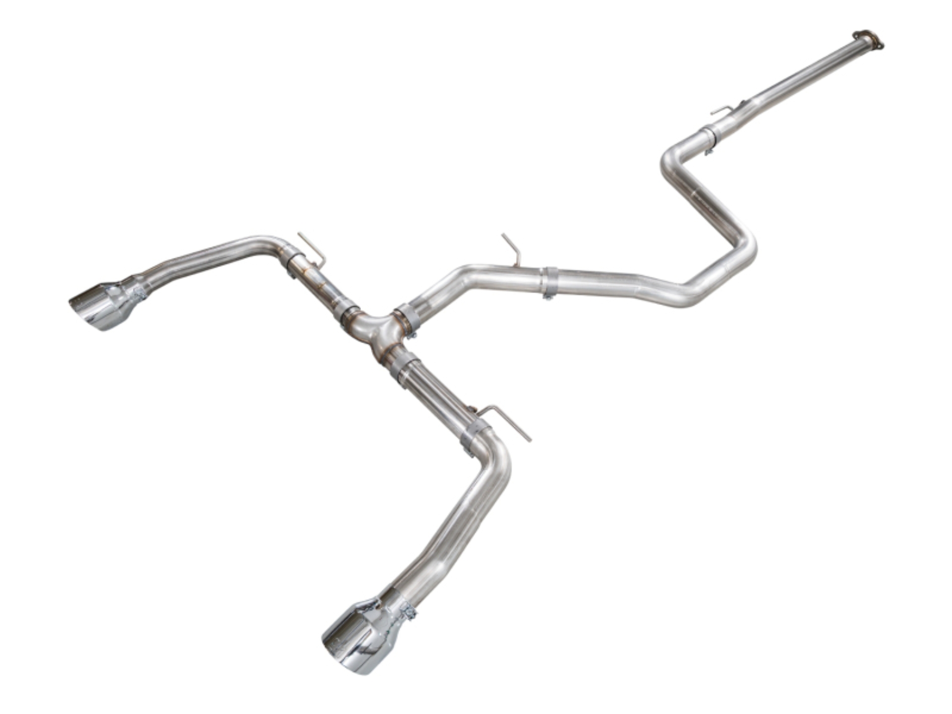 Picture of AWE Tuning 22-26 Hyundai Elantra N Track Edition Cat-Back Exhaust - Chrome Silver Tips