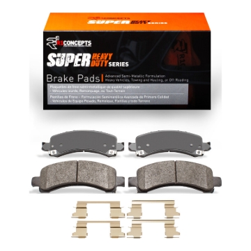 Picture of R1 02-14 Cadillac Escalade ESV Rear Super Duty Pads & Hardware Kit
