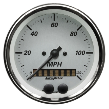 Picture of AutoMeter American Platinum Series 0-120MPH 3-3/8in. GPS Speedometer Gauge