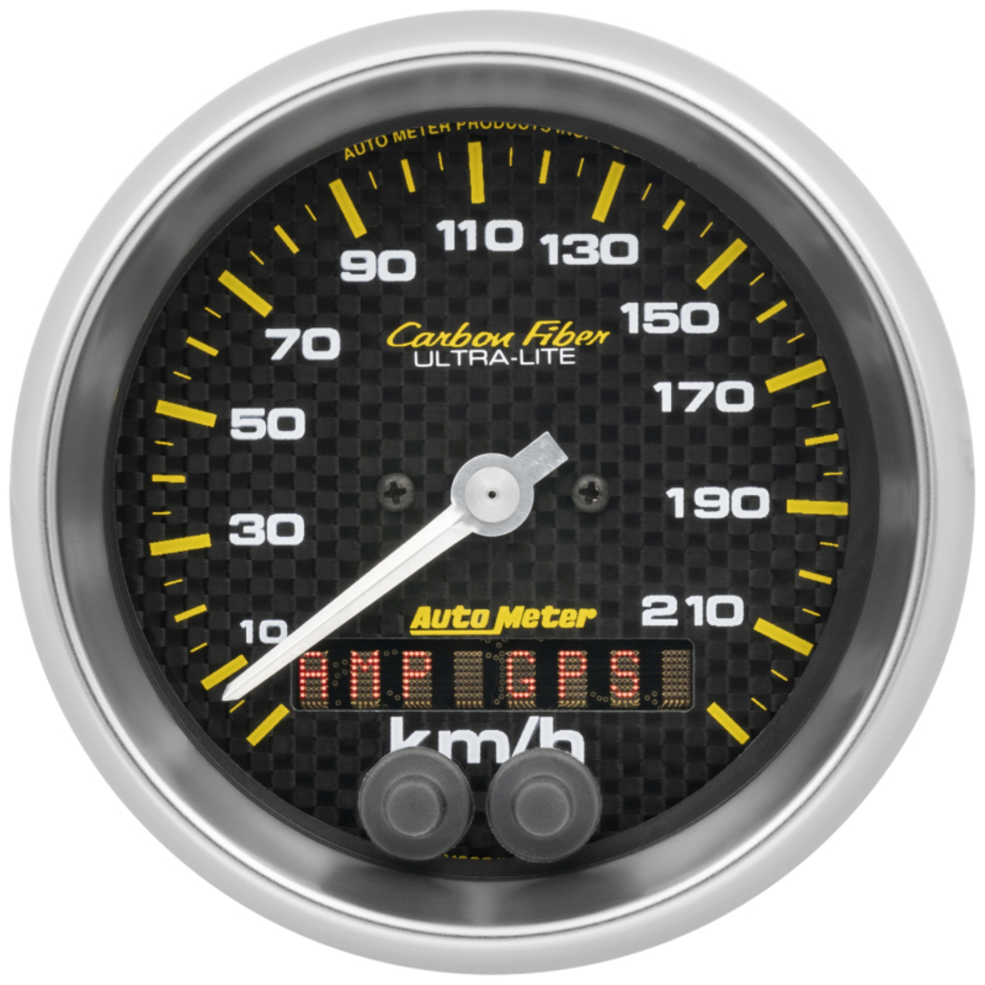 Picture of Autometer Carbon Fiber 3-3/8in. 0-225KM/H (GPS) Speedometer Gauge