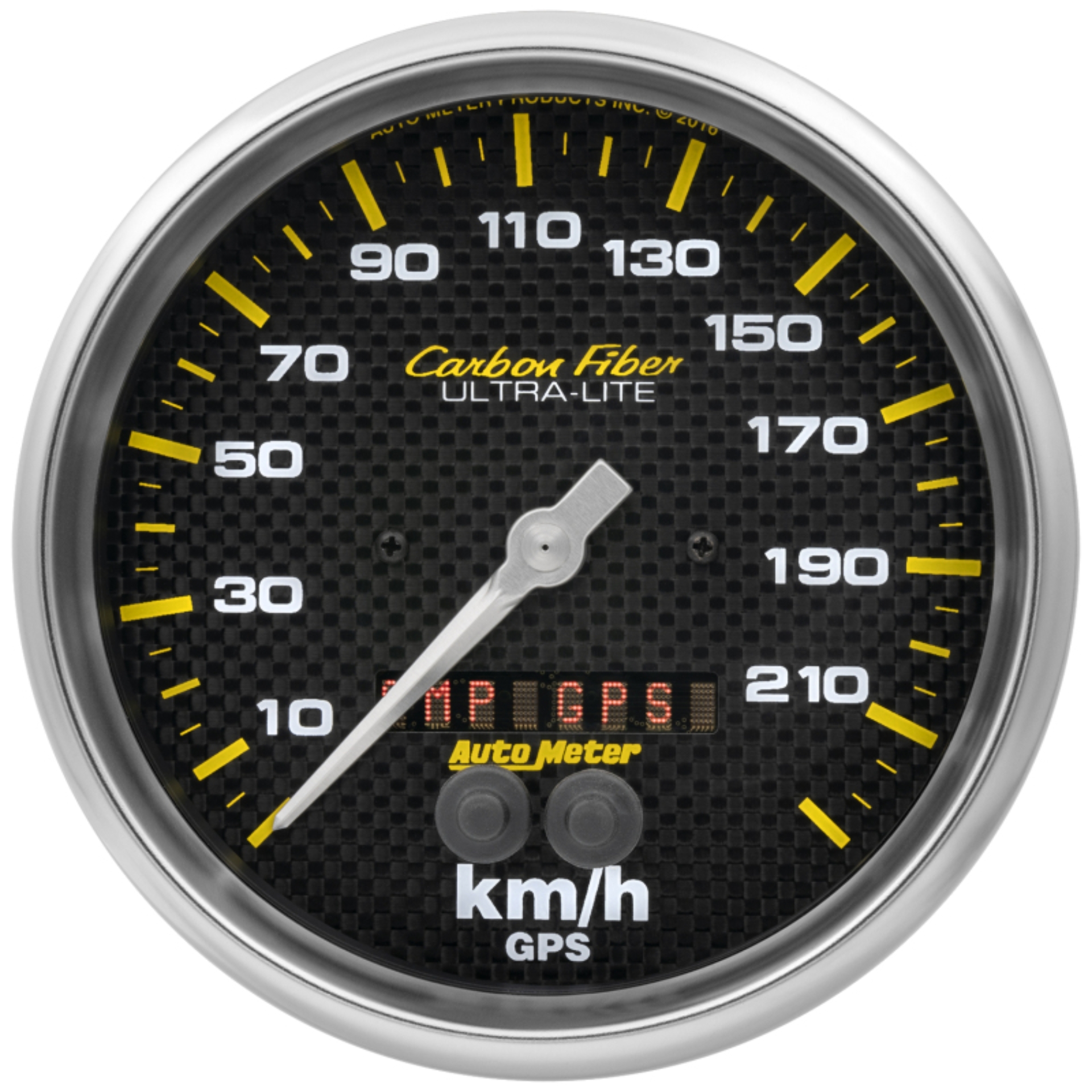 Picture of Autometer Carbon Fiber 5in. 0-225 KM/H (GPS) Speedometer Gauge