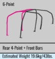 Picture of Cusco Chromoly Reg. Capacity 6pt Roll Cage 2dr Nissan R33 (S/O/No Cancel) CUSCO BLUE
