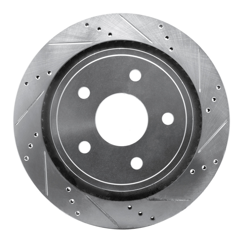 Picture of R1 02-24 Chrysler ASPEN Rear Right Drilled & Slotted Silver Brake Rotor