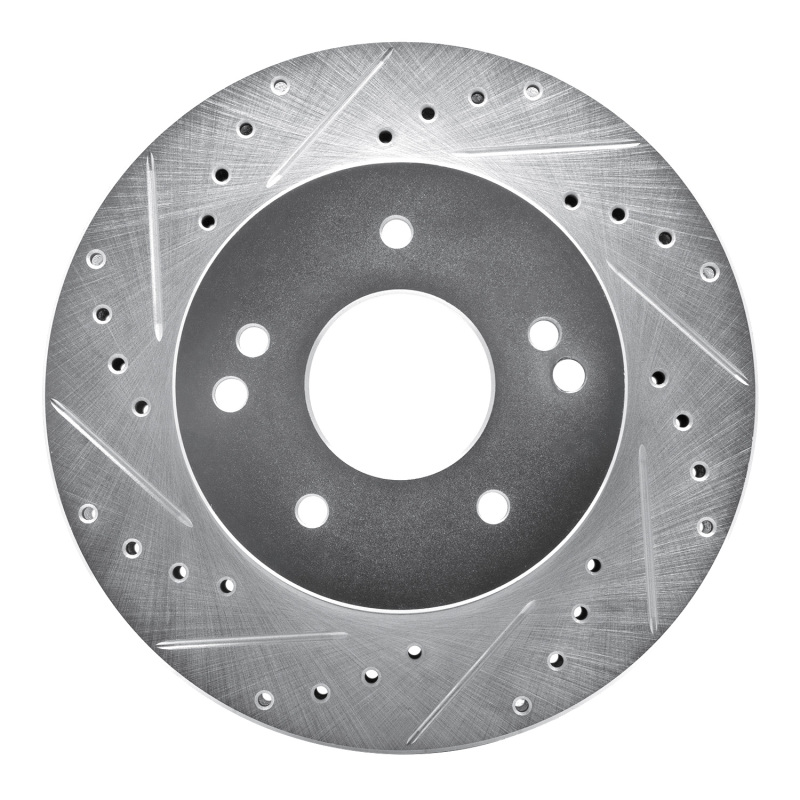 Picture of R1 63-82 Chevrolet Camaro Rear/Front Left Drilled & Slotted Silver Brake Rotor