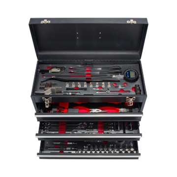 Picture of BikeMaster 3 Drawer Toolbox -  Includes 129 Piece Tool Set