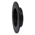 Picture of R1 89-93 Nissan Maxima Rear Left Drilled & Slotted Black Brake Rotor