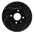 Picture of R1 12-17 Chevrolet SONIC (Mexico) Front Right Drilled & Slotted Black Brake Rotor