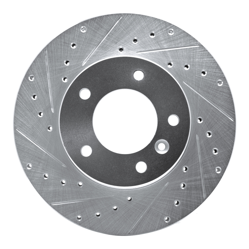 Picture of R1 86-89 Jaguar XJ12 Front Left Drilled & Slotted Silver Brake Rotor
