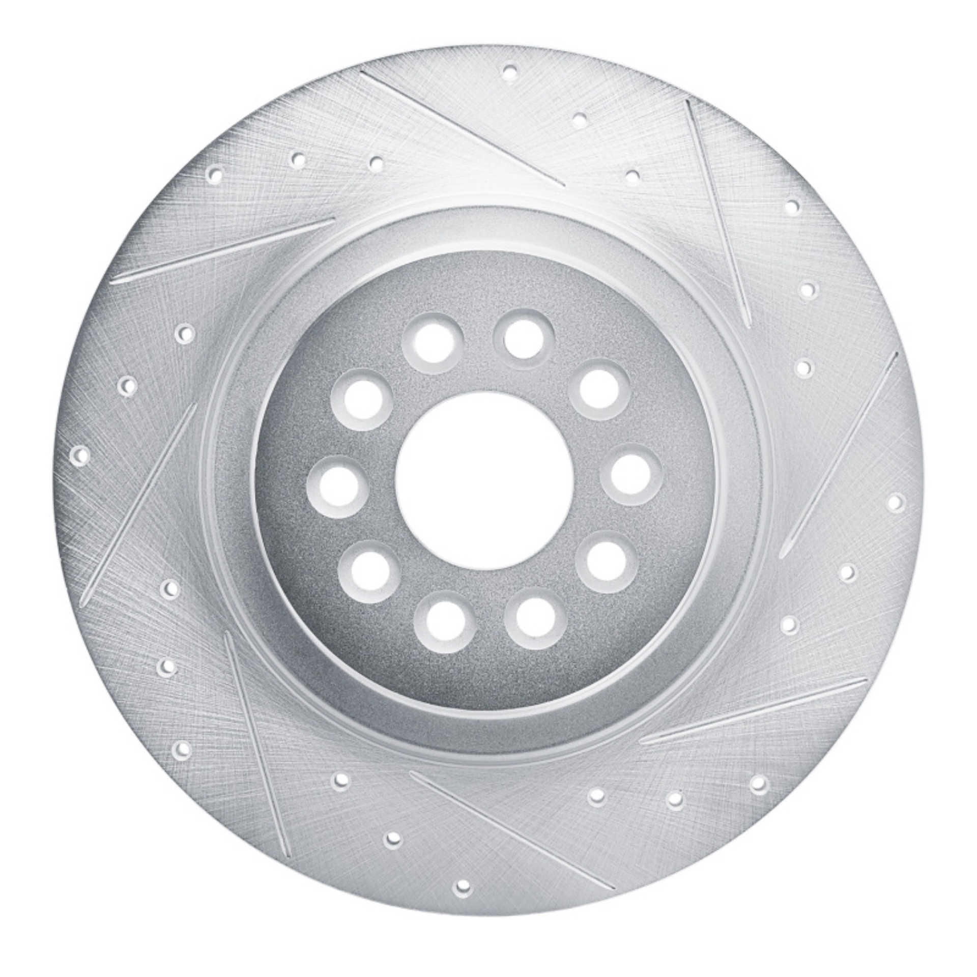 Picture of R1 03-05 Jaguar S-Type Rear Right Drilled & Slotted Silver Brake Rotor