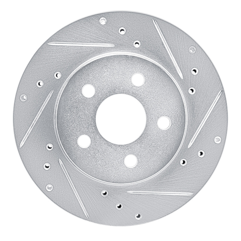 Picture of R1 82-82 Buick CENTURY Front Right Drilled & Slotted Silver Brake Rotor