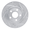 Picture of R1 82-82 Buick CENTURY Front Right Drilled & Slotted Silver Brake Rotor