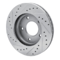 Picture of RNC Brake Rotor - Drill & Slot - R1 69-78 Cadillac Eldorado Front Right Rear Right Drilled & Slotted Silver Brake Rotor rnc631-46004R
